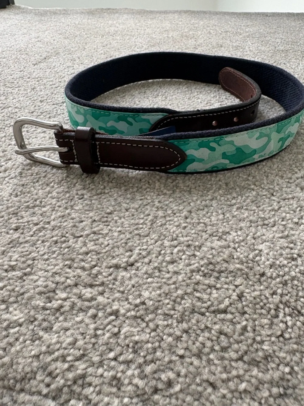 Vineyard Vines Boys Camo Canvas Club Belt